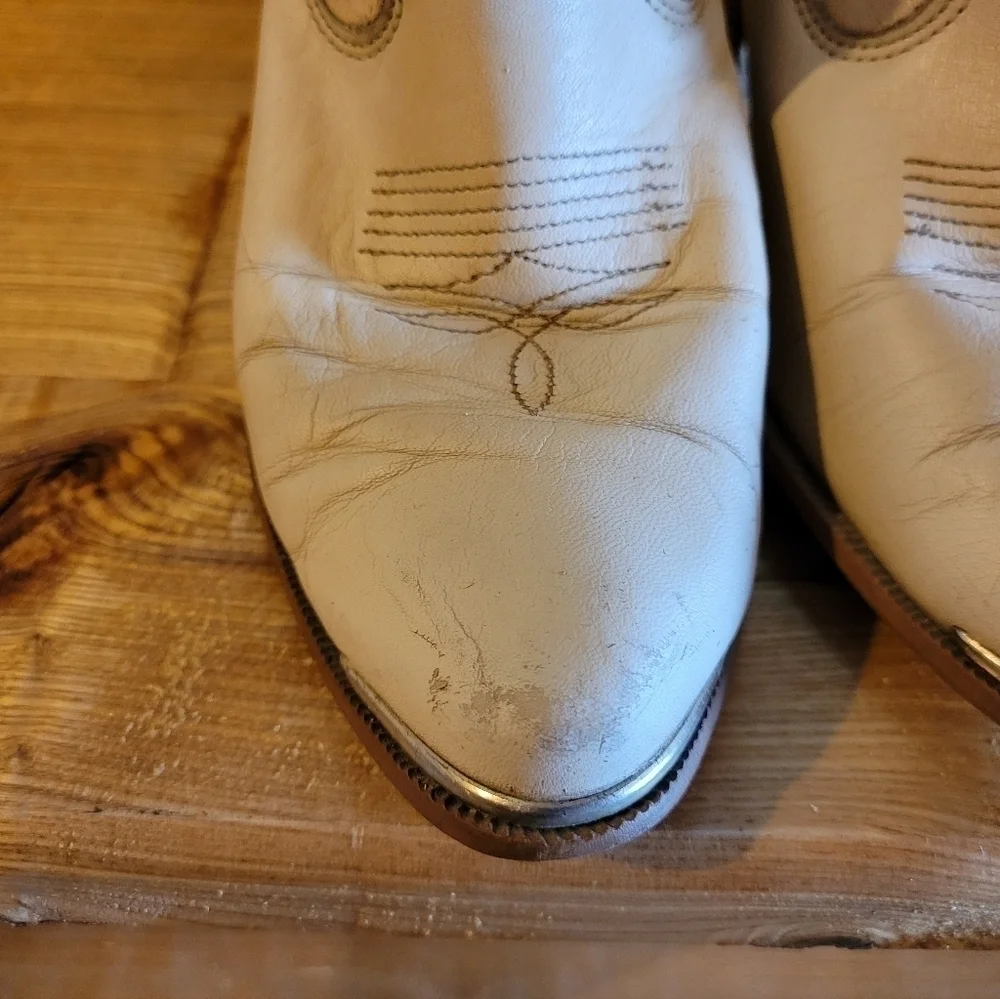Dingo Vintage 80's ivory boot womens size 6.5 - Picture 7 of 16